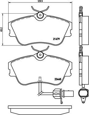 Brembo P 85 050 - Brake Pad Set, disc brake onlydrive.pro