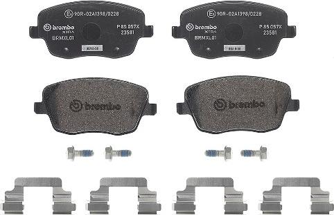 Brembo P 85 057X - Тормозные колодки, дисковые, комплект onlydrive.pro