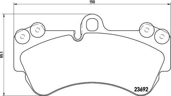 Brembo P 85 069 - Тормозные колодки, дисковые, комплект onlydrive.pro