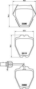 Brembo P 85 067 - Тормозные колодки, дисковые, комплект onlydrive.pro