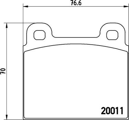 Brembo P 85 002 - Brake Pad Set, disc brake onlydrive.pro