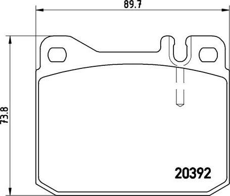 Brembo P 85 007 - Brake Pad Set, disc brake onlydrive.pro