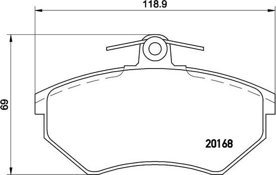 Brembo P 85 015 - Stabdžių trinkelių rinkinys, diskinis stabdys onlydrive.pro