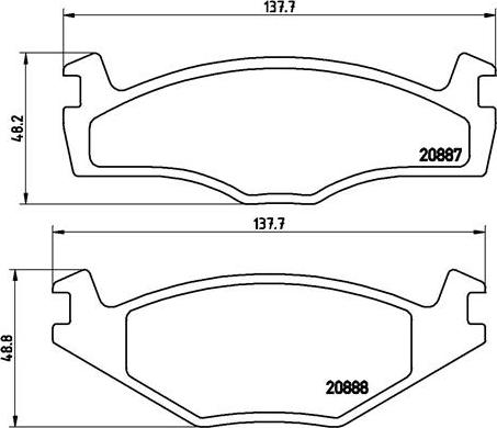 Brembo P 85 012 - Stabdžių trinkelių rinkinys, diskinis stabdys onlydrive.pro