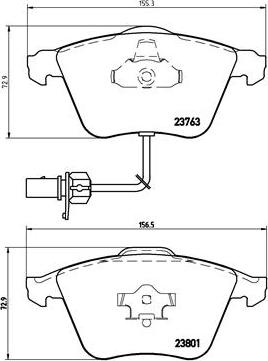 Brembo P 85 084 - Brake Pad Set, disc brake onlydrive.pro