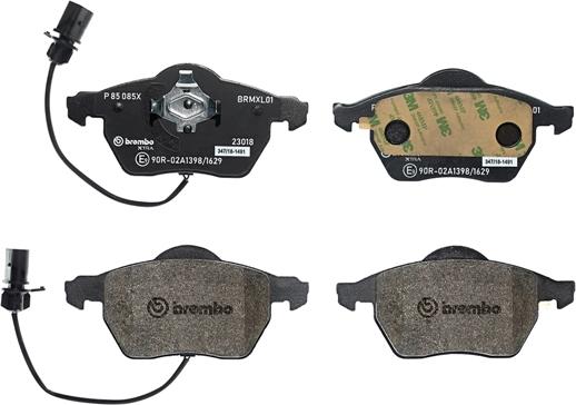 Brembo P 85 085X - Brake Pad Set, disc brake onlydrive.pro