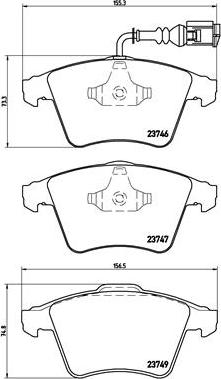 Brembo P 85 081 - Тормозные колодки, дисковые, комплект onlydrive.pro