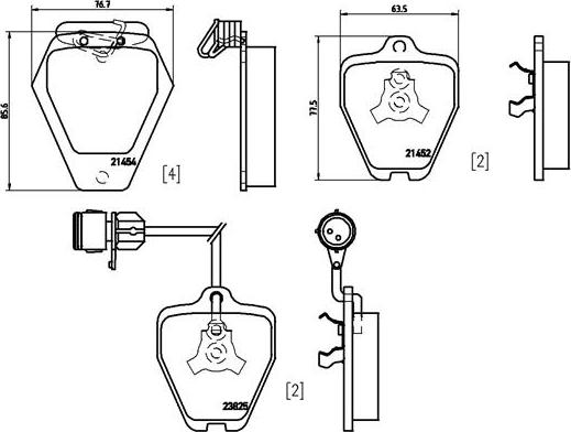 Brembo P 85 038 - Brake Pad Set, disc brake onlydrive.pro