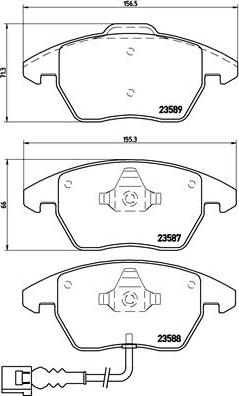 Brembo P 85 075X - Bremžu uzliku kompl., Disku bremzes onlydrive.pro