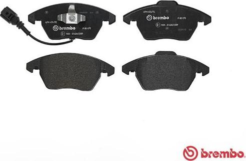 Brembo P 85 075 - Piduriklotsi komplekt,ketaspidur onlydrive.pro