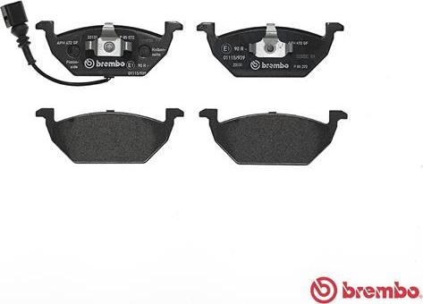 Brembo P 85 072 - Piduriklotsi komplekt,ketaspidur onlydrive.pro