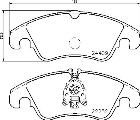 Brembo P 85 145 - Stabdžių trinkelių rinkinys, diskinis stabdys onlydrive.pro