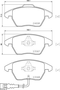 Brembo P 85 146 - Jarrupala, levyjarru onlydrive.pro