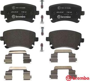 Brembo P 85 143 - Brake Pad Set, disc brake onlydrive.pro