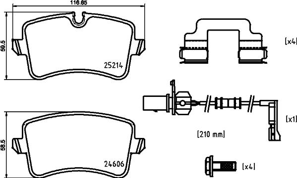 Brembo P 85 150X - Bremžu uzliku kompl., Disku bremzes onlydrive.pro