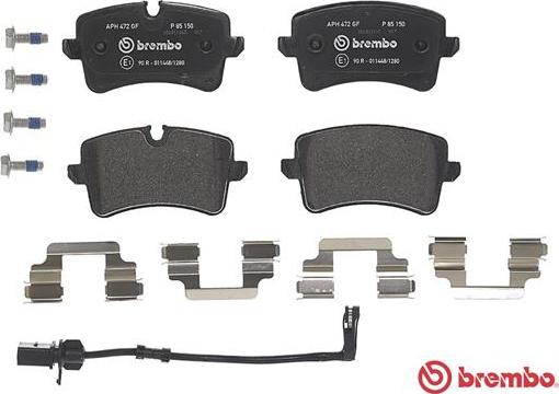 Brembo P 85 150 - Brake Pad Set, disc brake onlydrive.pro