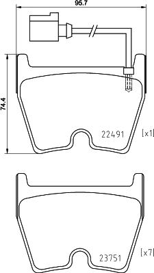 Brembo P 85 152X - Brake Pad Set, disc brake onlydrive.pro