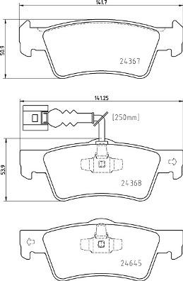 Brembo P 85 163 - Brake Pad Set, disc brake onlydrive.pro