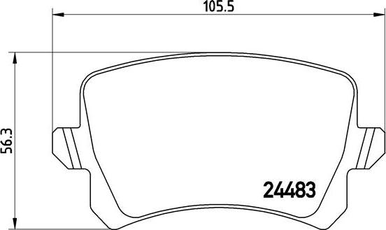 Brembo P 85 109 - Тормозные колодки, дисковые, комплект onlydrive.pro