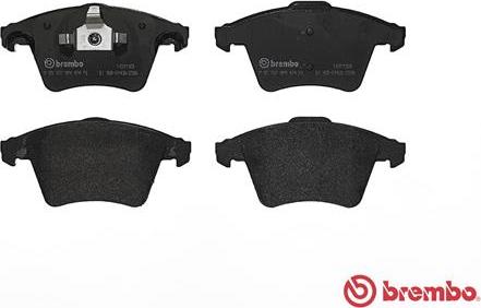 Brembo P 85 107 - Stabdžių trinkelių rinkinys, diskinis stabdys onlydrive.pro