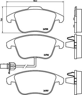 Brembo P 85 113X - Piduriklotsi komplekt,ketaspidur onlydrive.pro