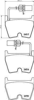 Brembo P 85 132 - Brake Pad Set, disc brake onlydrive.pro