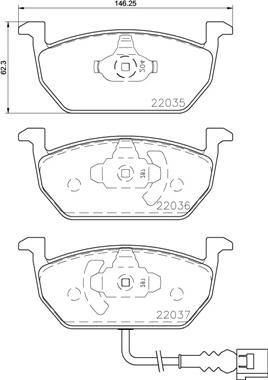 Brembo P 85 137X - Stabdžių trinkelių rinkinys, diskinis stabdys onlydrive.pro