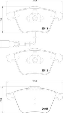 Brembo P 85 129 - Brake Pad Set, disc brake onlydrive.pro