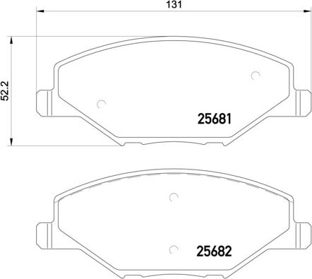 Brembo P 85 121 - Stabdžių trinkelių rinkinys, diskinis stabdys onlydrive.pro