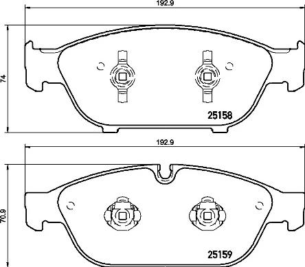 Brembo P 85 127 - Тормозные колодки, дисковые, комплект onlydrive.pro