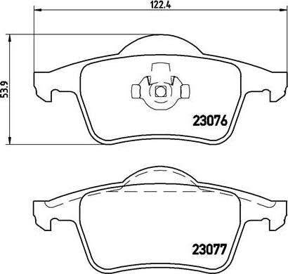 Brembo P 86 014 - Stabdžių trinkelių rinkinys, diskinis stabdys onlydrive.pro