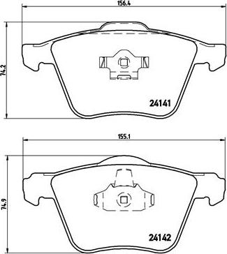 Brembo P 86 018 - Brake Pad Set, disc brake onlydrive.pro