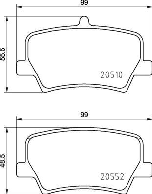 Brembo P 86 032 - Brake Pad Set, disc brake onlydrive.pro