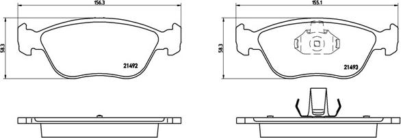 Brembo P 86 024 - Stabdžių trinkelių rinkinys, diskinis stabdys onlydrive.pro