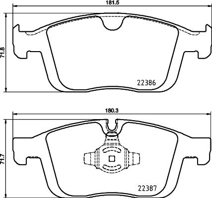 Brembo P 86 026 - Stabdžių trinkelių rinkinys, diskinis stabdys onlydrive.pro