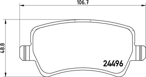 Brembo P 86 021X - Brake Pad Set, disc brake onlydrive.pro