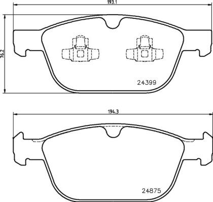 Brembo P 86 023 - Тормозные колодки, дисковые, комплект onlydrive.pro