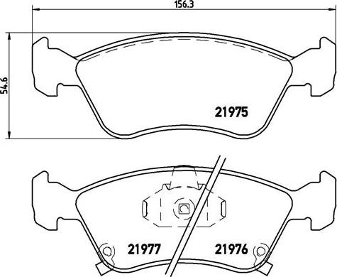 Brembo P 83 041 - Brake Pad Set, disc brake onlydrive.pro