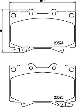 Brembo P 83 048 - Bremžu uzliku kompl., Disku bremzes onlydrive.pro