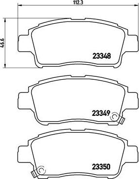 Brembo P 83 050 - Brake Pad Set, disc brake onlydrive.pro