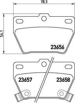 Brembo P 83 057 - Brake Pad Set, disc brake onlydrive.pro