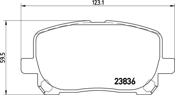 Brembo P 83 061 - Brake Pad Set, disc brake onlydrive.pro