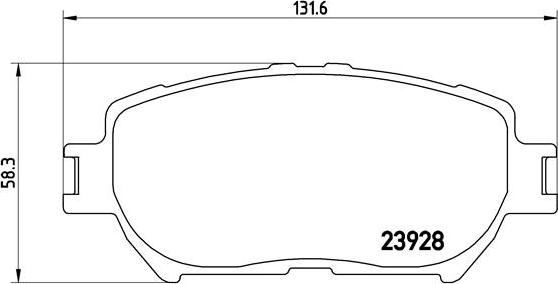 Brembo P 83 062 - Brake Pad Set, disc brake onlydrive.pro