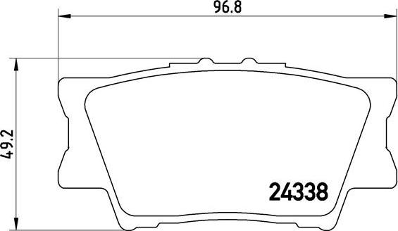 Brembo P 83 089 - Brake Pad Set, disc brake onlydrive.pro