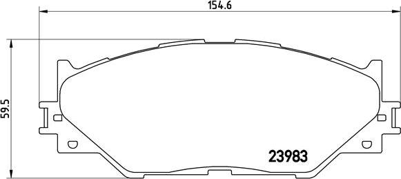 Brembo P 83 074 - Stabdžių trinkelių rinkinys, diskinis stabdys onlydrive.pro