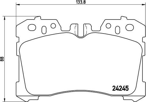 Brembo P 83 075 - Bremžu uzliku kompl., Disku bremzes onlydrive.pro