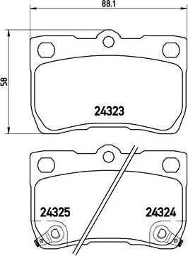 Brembo P 83 073 - Bremžu uzliku kompl., Disku bremzes onlydrive.pro