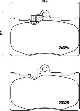 Brembo P 83 072 - Stabdžių trinkelių rinkinys, diskinis stabdys onlydrive.pro