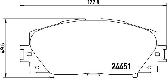 Brembo P 83 141 - Bremžu uzliku kompl., Disku bremzes onlydrive.pro