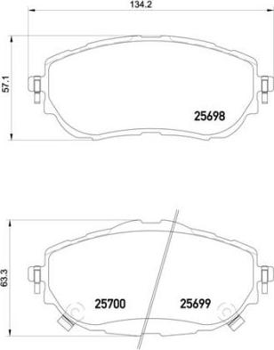 Brembo P 83 150 - Brake Pad Set, disc brake onlydrive.pro